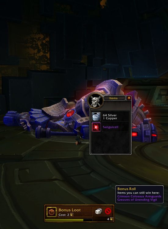 A Bonus Roll popup costing 2 seals