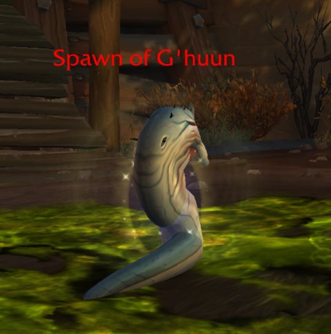 A shielded Spawn of G'huun add