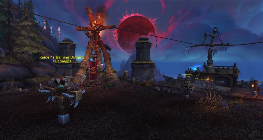 Training dummies in the Smuggler's Run area